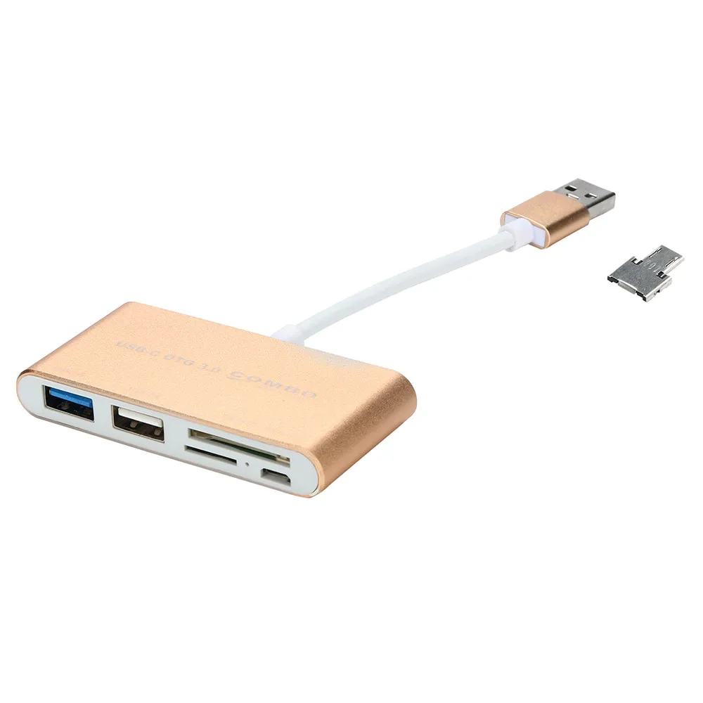 Ouhaobin Многофункциональный USB 3 0 Micro OTG кард ридер из алюминиевого сплава