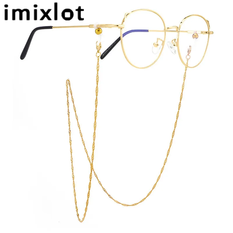 

Imixlot новые струны из нержавеющей стали цепочка для очков, очки для чтения, металлические шнурки солнцезащитные очки держатели оптический ве...