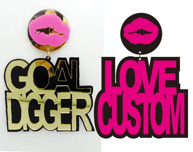 Оптовая Продажа настроены имя Средства ухода за губами Серьги гвоздики|stud