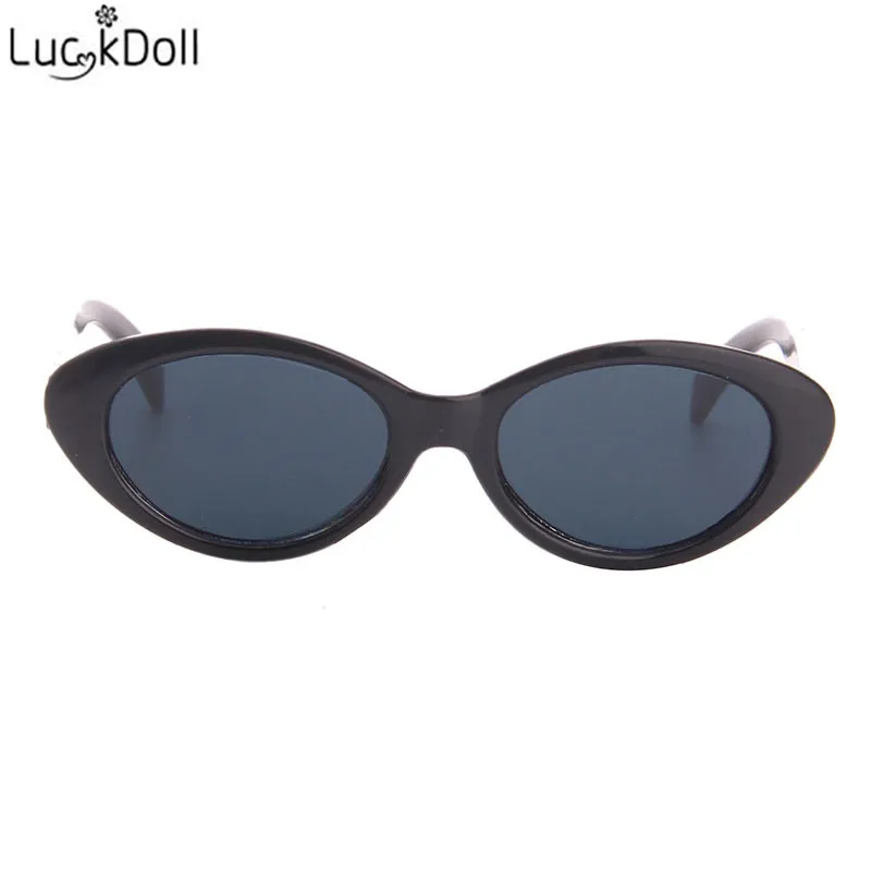LUCKDOLL черные кукольные солнцезащитные очки подходят 18 дюймов Американский 43 см Детские аксессуары для кукол, игрушки для девочек, поколение, подарок на день рождения