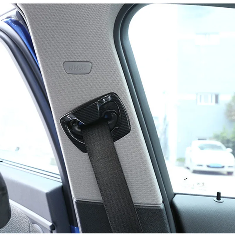 

Carbon Fiber Style Front Row Safety Belt Cover Trim 2pcs For BMW 3 Series F30 2013-2018 ABS Car Styling Interior Modified