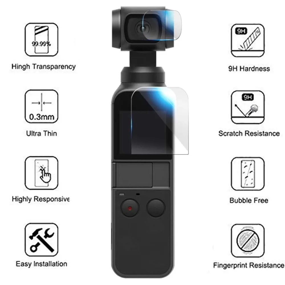 Защитная пленка для экрана DJI Osmo Pocket объектива карданный чехол аксессуары