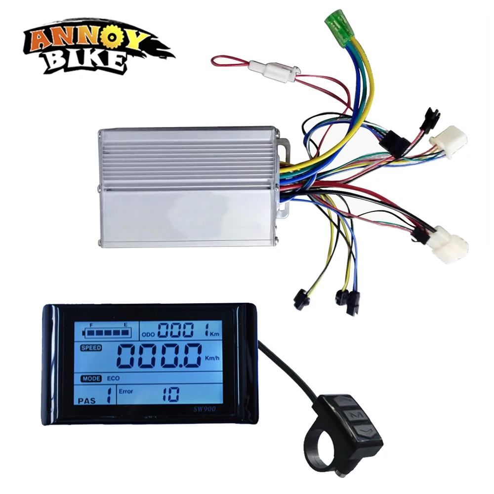 

Контроллер электровелосипеда для велосипеда с ЖК-дисплеем, аксессуары для электрического велосипеда SW900 24V36V48V350W500W800W1000W