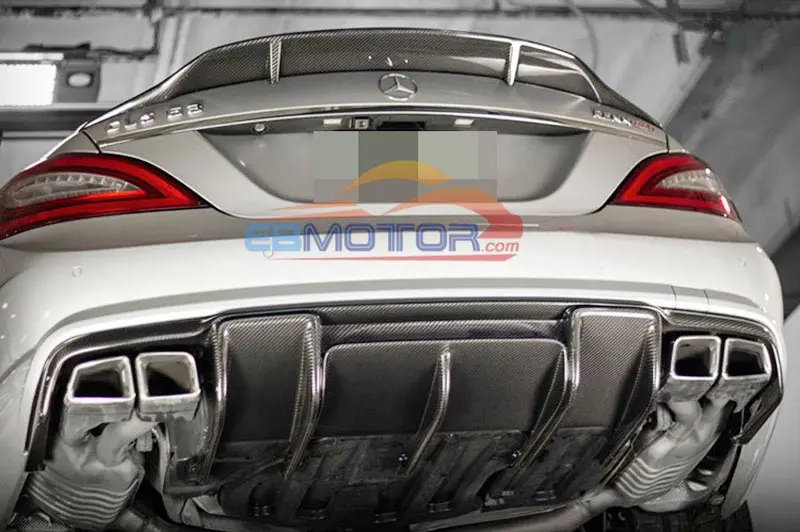 Real CARBON FIBER RENN STYLE REAR TRUNK WING SPOILER FOR BENZ W218 C218 4Door Cls300 Cls350 Cls500 Cls63 2011UP M069 | Автомобили и