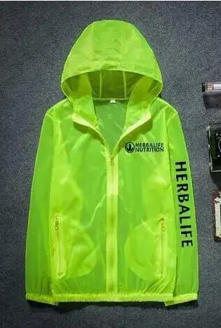 Herbalife летняя Солнцезащитная одежда цветная для мужчин и женщин уличная на молнии