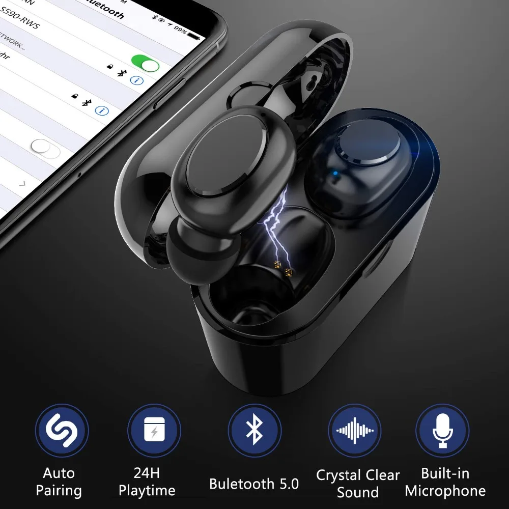 Bluetooth 5 0 наушники TWS Наушники Беспроводные спортивные игровая гарнитура с