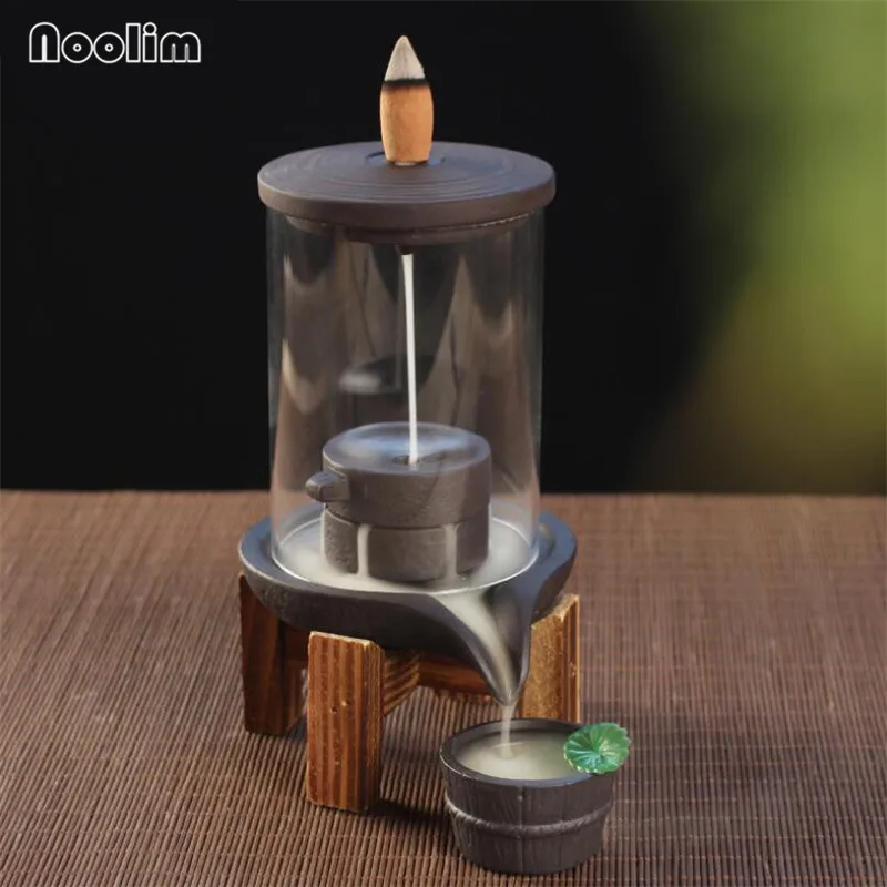 Курильница для благовоний Backflow с акриловым защитным покрытием керамическая