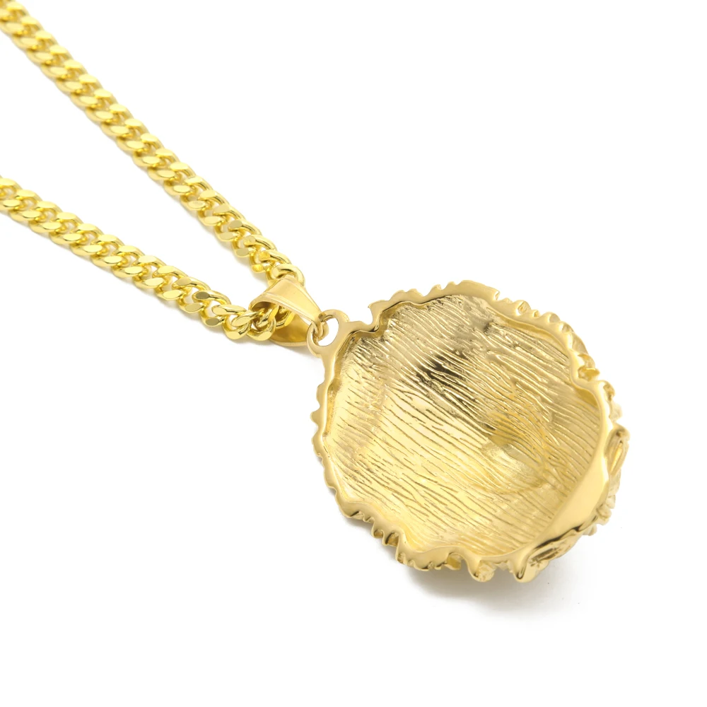 2018 новый стиль хип-хоп кулон из нержавеющей стали с головой льва ожерелье мужские