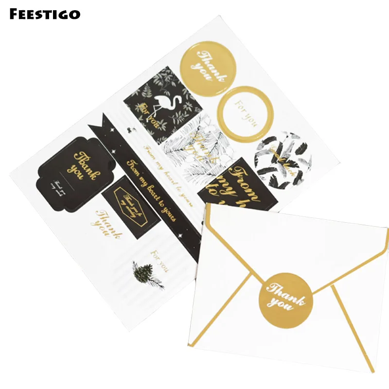 2 листа наклейка спасибо этикетки подарочные бирки оберточная этикетка на День