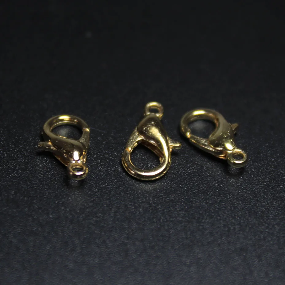 Позолоченные крючки KC для изготовления ожерелий 100 шт./лот 12 мм * 5 ювелирных