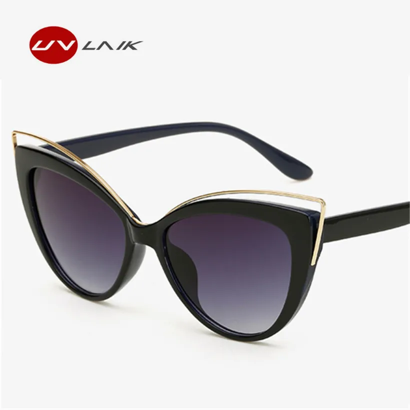 Роскошные Шарм Cat Eye Солнцезащитные очки Женские Модные Винтажные Защита от