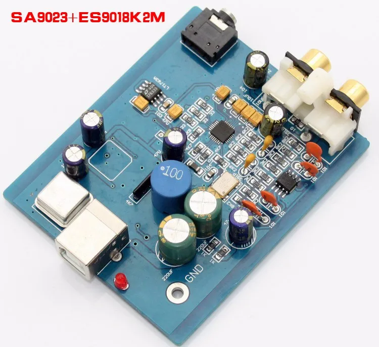 SA9023 + ES9018K2M или ES9023 аудио ЦАП звуковая карта карта|dac sound card|audio dacdac |