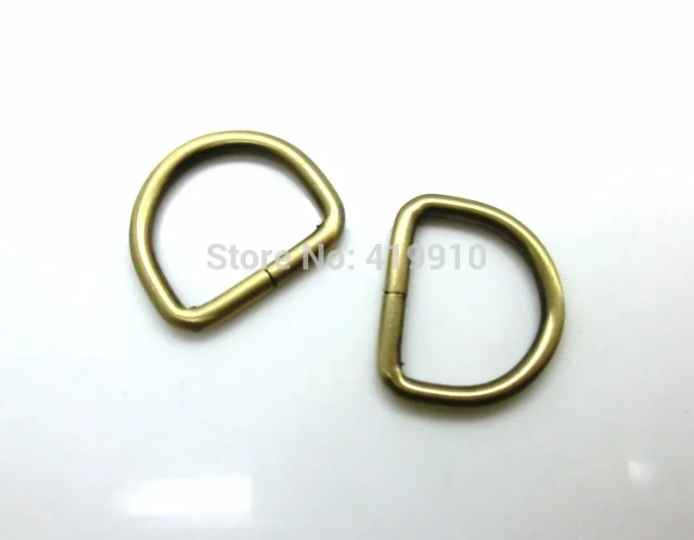 Бесплатная Shipping-5Pcs античные бронзовые несварные кожаные сумки металлические кольца D 41 мм x 35 мм (внутри: 32x25 мм) Соединительная Пряжка J1286