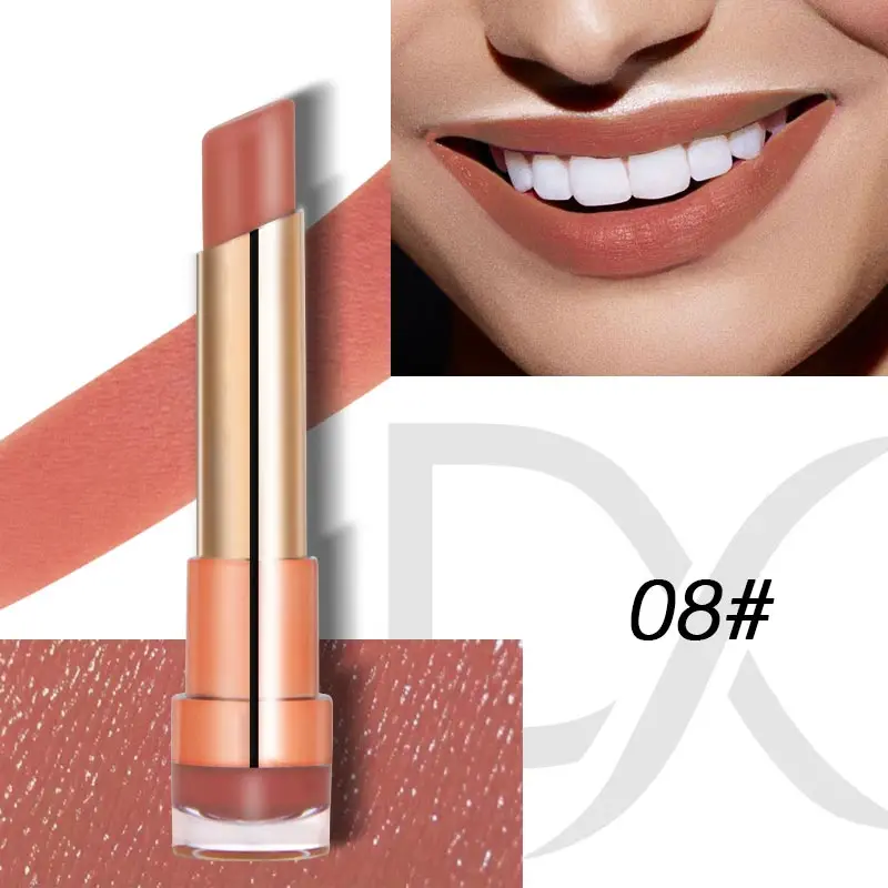 color 8 Drxiner, матовая губная помада, макияж, телесный, фиолетовый, красный, жидкая губная помада, набор, бархат, стойкие водостойкие помады, 16 цветов, матовая губная помада - Цвет: color 8