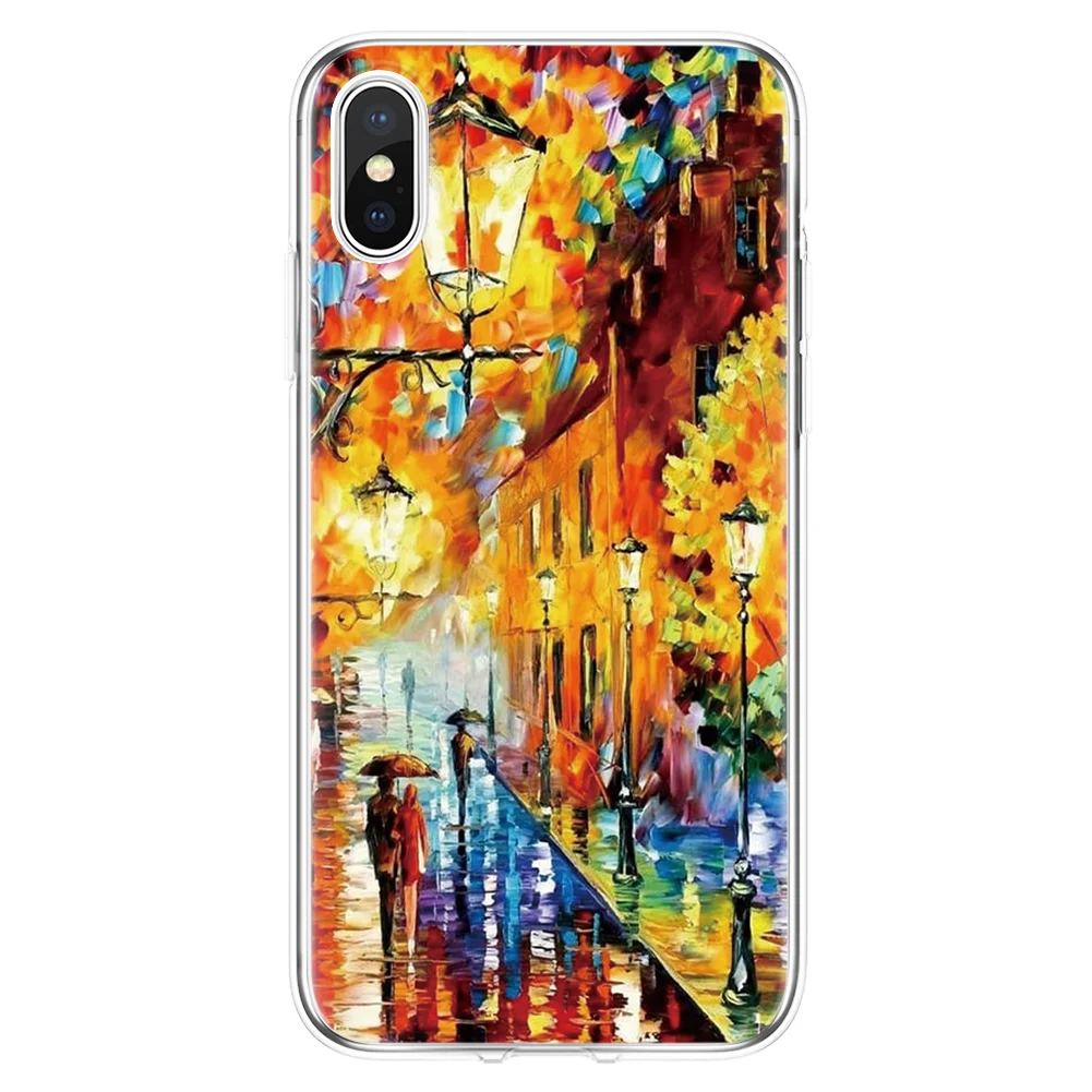 For iPhone 6 Plus 5 5S SE S 7 8 Fundas Coque Xs Max X XR Abstract painting Cover TPU case luxury |