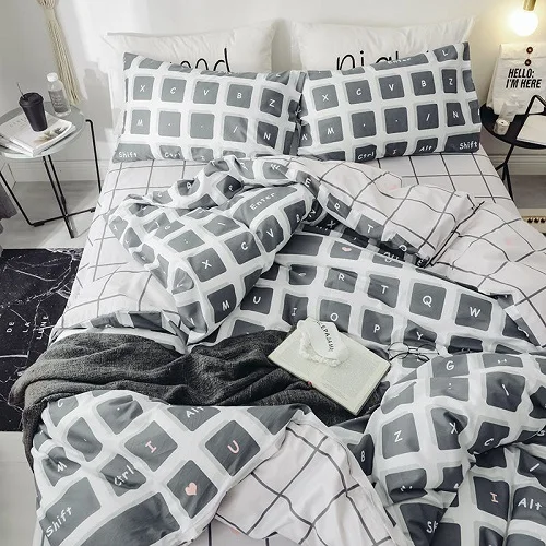 Bedding set 6 Комплект постельного белья из хлопка для детей, простыня для односпальной кровати, простыня, пододеяльник, parrure de lit ropa/juego de cama - Цвет: Bedding set 6