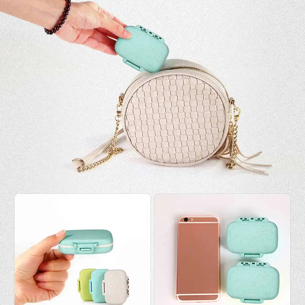 Портативный Дорожный Чехол для таблеток с 3 отделениями контейнер витаминов