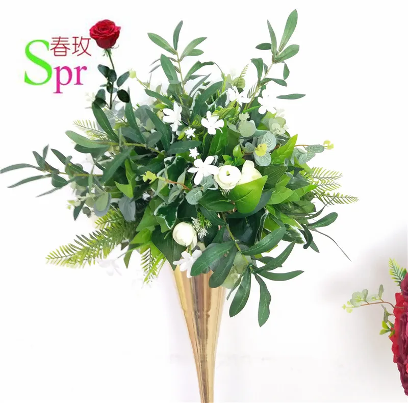 

SPR wedding table center flower ball road lead artificial flore centerpiece wedding backdrop flower decoration