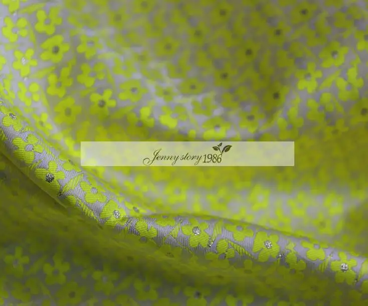 2018 флуоресцентная желтая шерстяная саржа фототкань/Дубайский модный показ