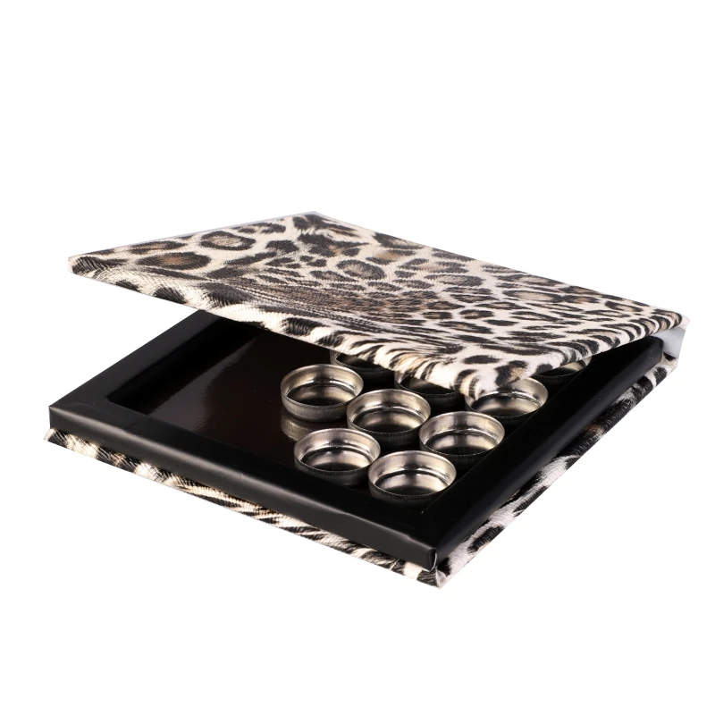 Магнитная палитра для макияжа Allwon пустая леопардовая Палетка тени век пудра