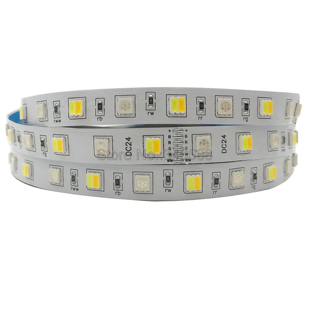Светодиодная лента RGB + CCT 5 м CW WW 2 в 1 СВЕТОДИОДНАЯ SMD 5050 светодиодная полоса
