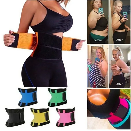 Купи Women Waist Cincher Fitness Waist Trainer Body Shaper Girdles slimming Belt Corset Waist Trimmer Modeling Strap Weight Loss faja за 298 рублей в магазине AliExpress