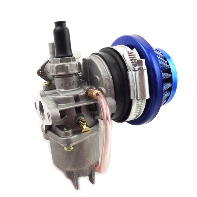 Карбюратор Carb Carby + синяя сталь 44 мм воздушный фильтр стек для 47cc 49cc Mini Moto ATV Quad Dirt
