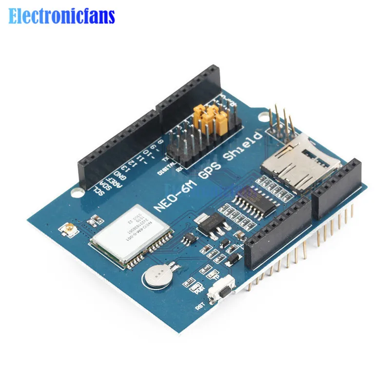 NEO-6M GPS Logger Shield Expansion Board Module SPI UART w/ SD Card Slot for Arduino UNO R3 ONE | Электронные компоненты и