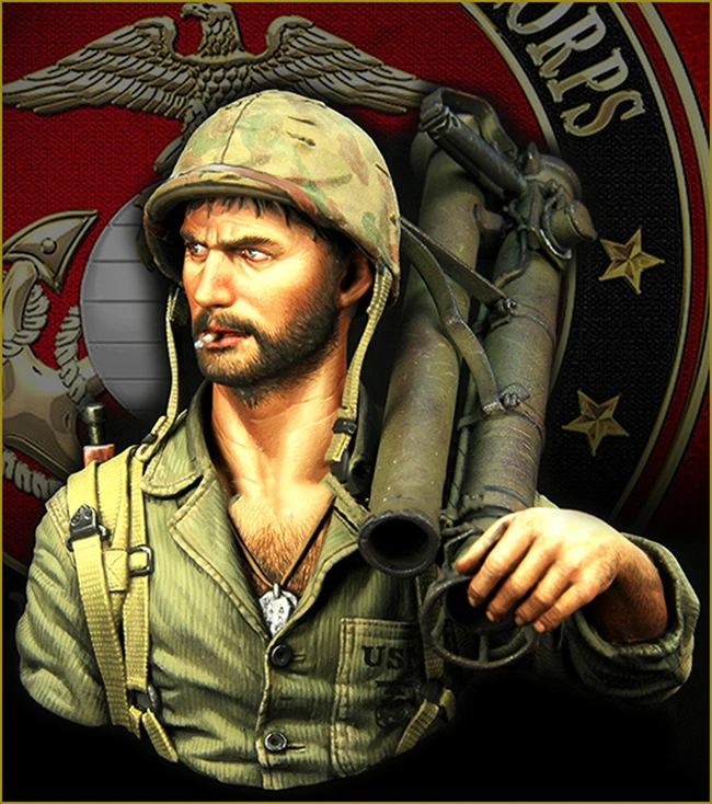 Новинка в разобранном виде 1/10 древние и Тихого океана человек бюст статуэтка