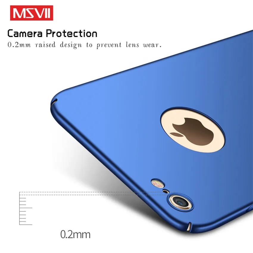 MSVII чехол для телефона iPhone 6 6S Роскошный тонкий полная защита пластиковая жесткая