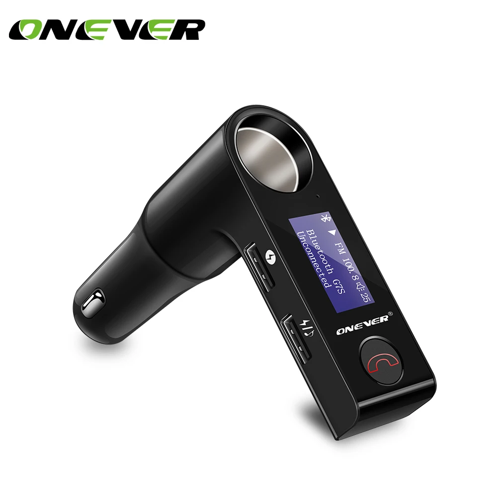 Onever Handsfree Bluetooth беспроводной FM передатчик модулятор Автомобильный комплект аудио