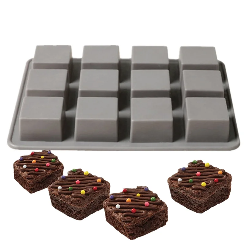

Silicone Brownie Squares Baking Mold Brownie Cake Baking Mould