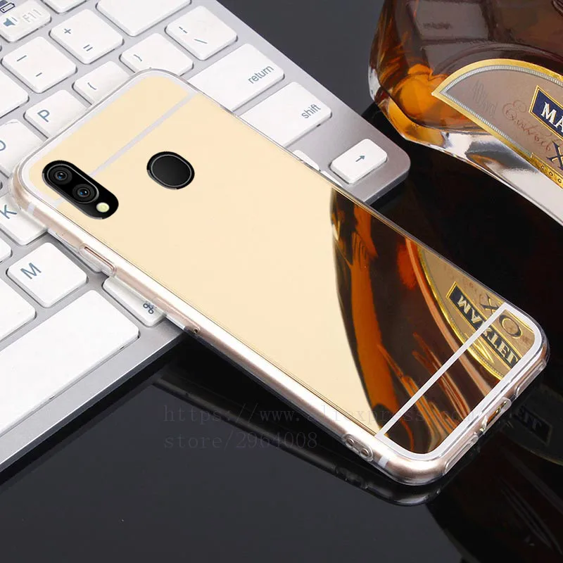 Чехол TRISEOLY для Samsung Galaxy A20 мягкий зеркальный бампер из ТПУ розового золота A 20 2019