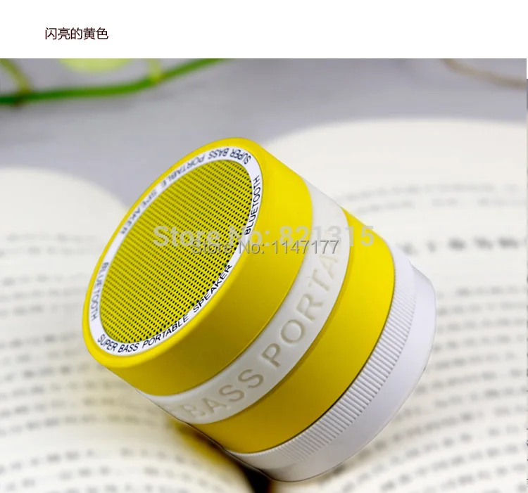 FM Bluetooth беспроводной динамик супер бас мини портативный для сотового телефона