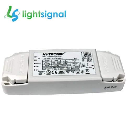 20 Вт 12В 24В DALI dimmable светодиодный драйвер Светодиодный источник питания с DIP