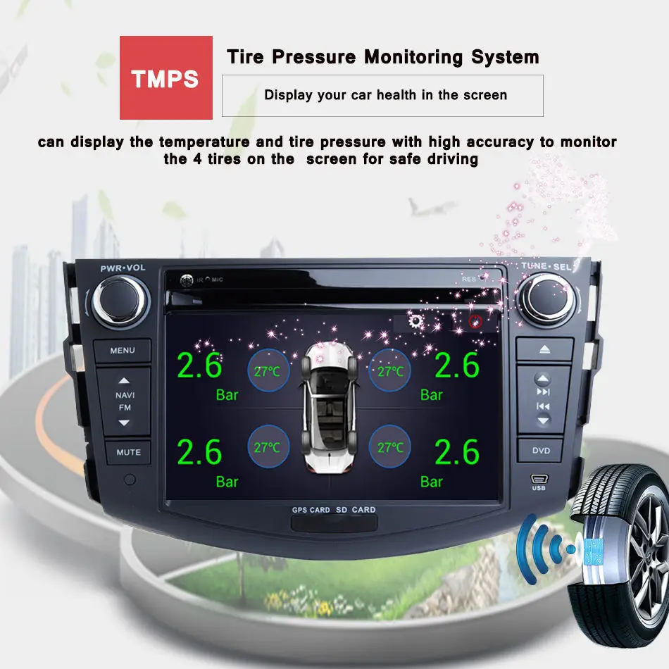 Автомобильный 2 din android GPS навигатор для Toyota RAV4 2009 - 2012 Авторадио Навигация головное
