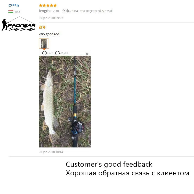 Paonear удочку 2 Раздел 1 8 м речной спиннинги Удочка спиннинг жесткого углеродного