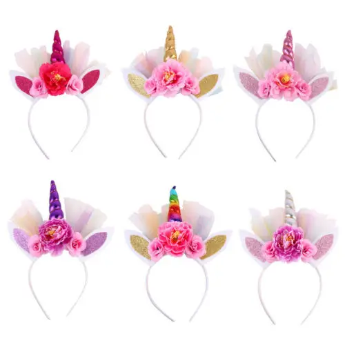 2018 Новый Одежда для детей малышей девочек Цветной головной убор-единорог