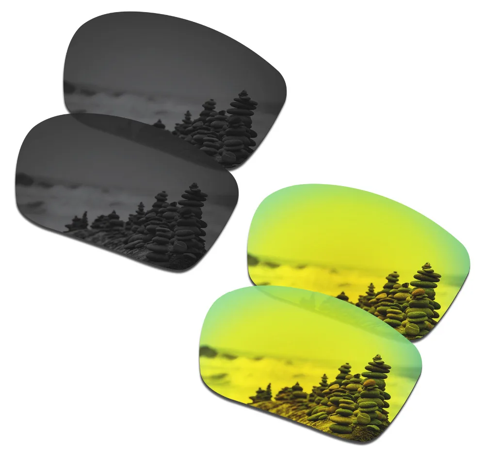 SmartVLT 2 пары поляризованных солнцезащитных очков Сменные линзы для Oakley Triggerman Stealth