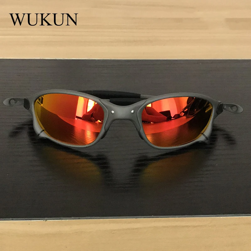 Поляризованные велосипедные очки для бега с оправой из сплава UV400 солнцезащитные