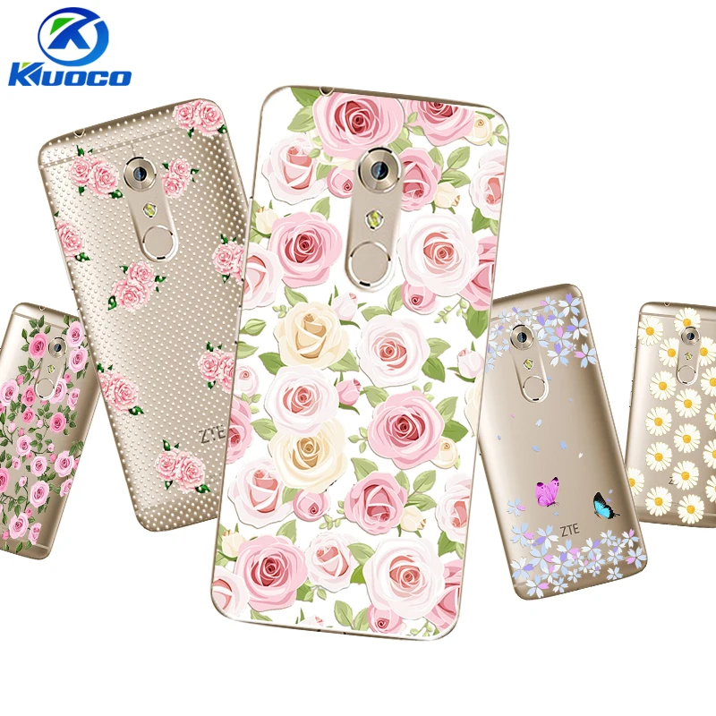 DIY чехол для телефона ZTE Axon 7 Mini A2017 Nubia Z11 MAX Z9 Мягкий ТПУ с цветочным принтом |