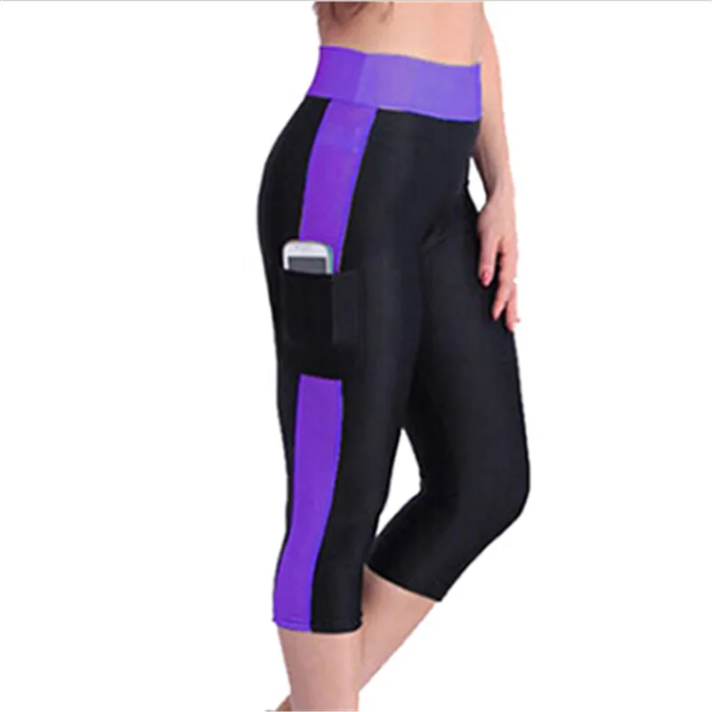 Black Purple S-XL, спортивные штаны для женщин, для спортзала, высокая талия, эластичные, для упражнений, Спортивные Леггинсы, колготки, тонкие, для бега, спортивная одежда, спортивные штаны, брюки - Цвет: Black Purple