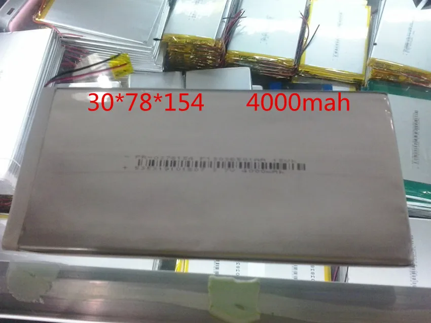 3078154 3080155 4000mAH литий ионный планшетный ПК аккумулятор для 7 8 9 дюймовый 3 V