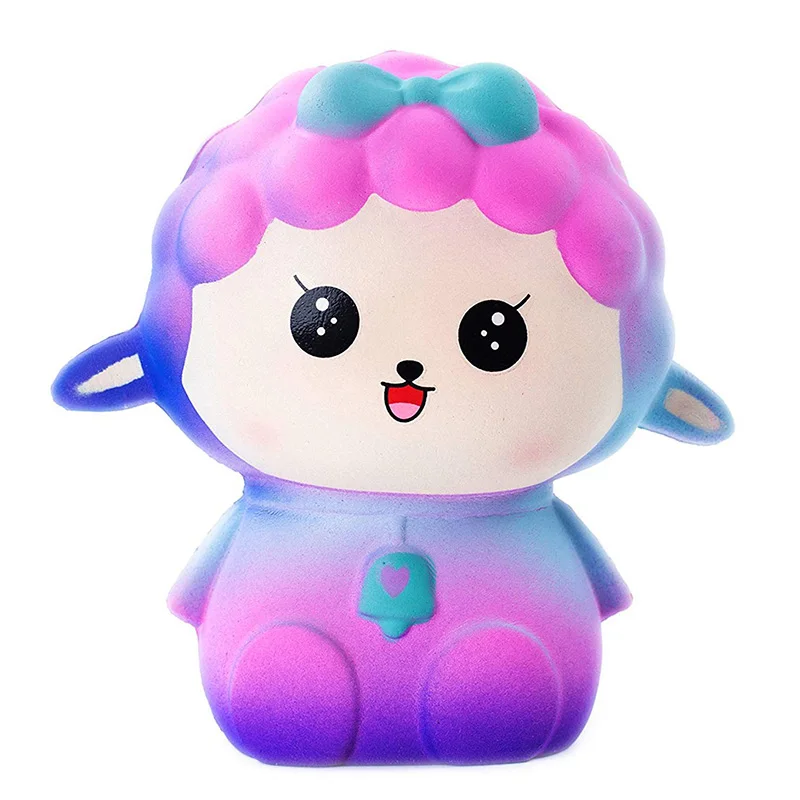 Galaxy sheep Jumbo Princess Squishy Unicorn Белоснежка Кукла каваи медленно поднимающийся мягкий хлеб ароматическая сжимающая Игрушка снятие стресса Забавный Подарок для ребенка - Цвет: Galaxy sheep