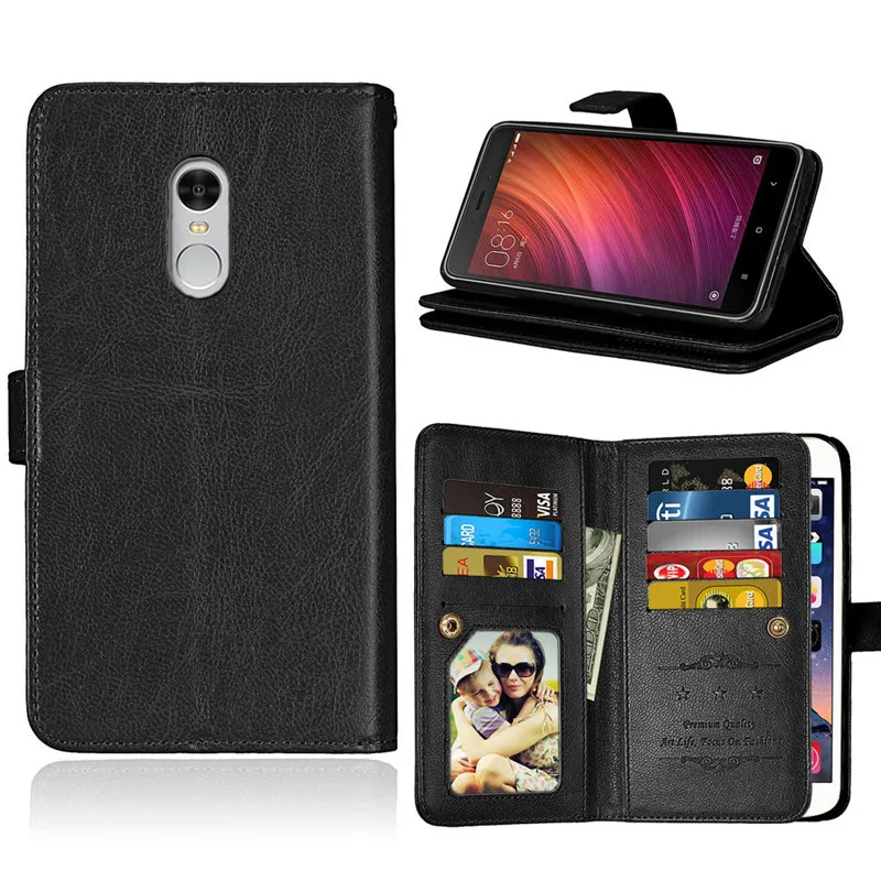Роскошный кожаный чехол для Xiaomi 4 M4 4i M4c Redmi 3 Pro S Note3 Note4 Портативный Бумажник