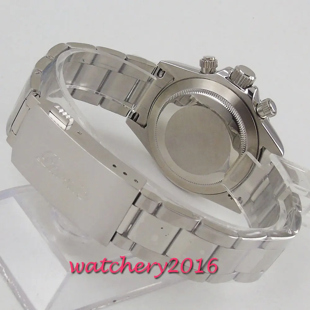 Мужские кварцевые часы с сапфировым стеклом 39 мм | Наручные