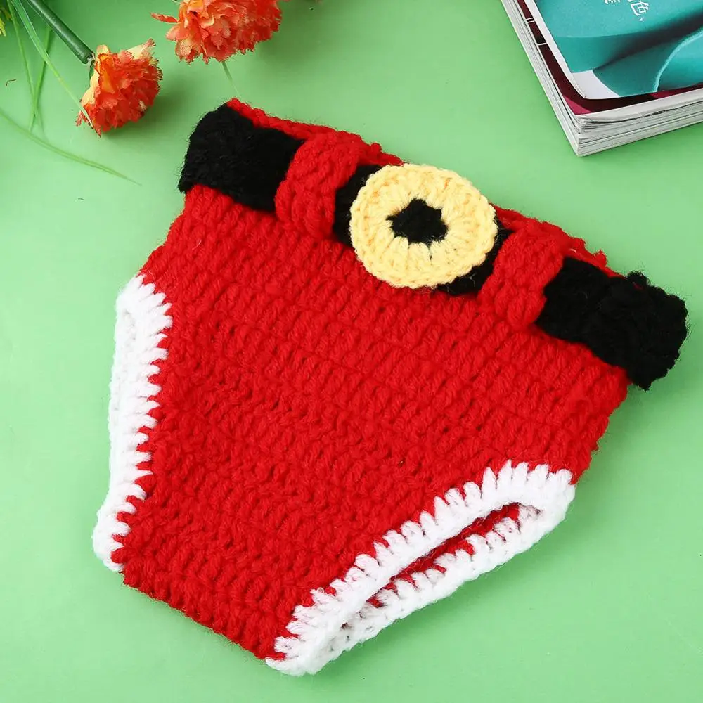 Для малышей Рождественский костюм крючком вязать Подставки для фотографий