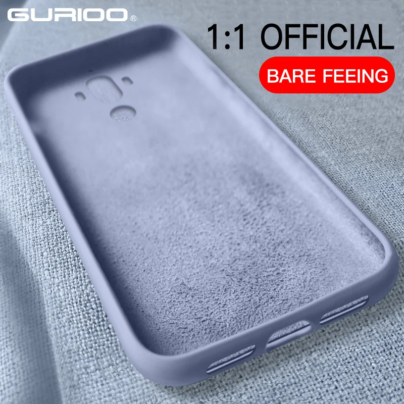 Original Liquid Soft Silicone Case For Huawei Honor 10 9 8 P30 P20 P10 Lite P smart Plus Mate 20 Pro Nova 4 4e 3 3i 3e 2s |