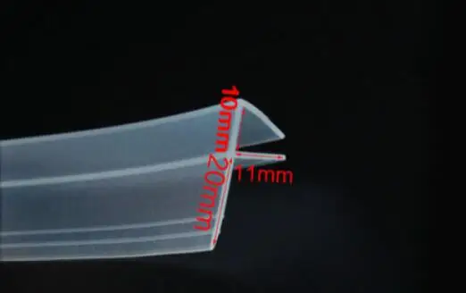 F10 x 3 Meters 3 м расширились F/h силиконовые резиновый для душа для дверей и окон в комнате уплотнение стекла газа уплотнитель для 6/8/10/12 мм стекло - Цвет: F10 x 3 Meters