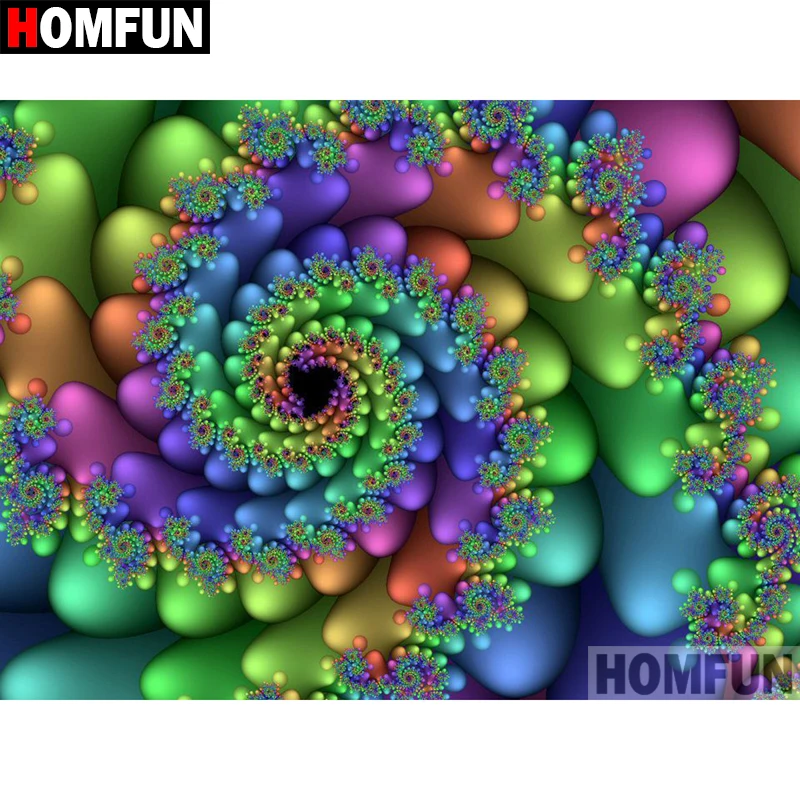 Алмазная живопись HOMFUN абстрактный цветок вышивка крестиком из